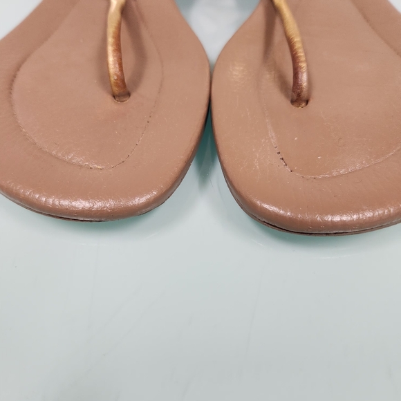 Tory Burch Gold and Tan Sandals - Picture 2 of 8
